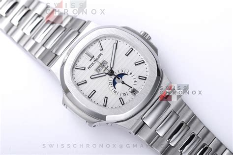 patek white dial moonphase